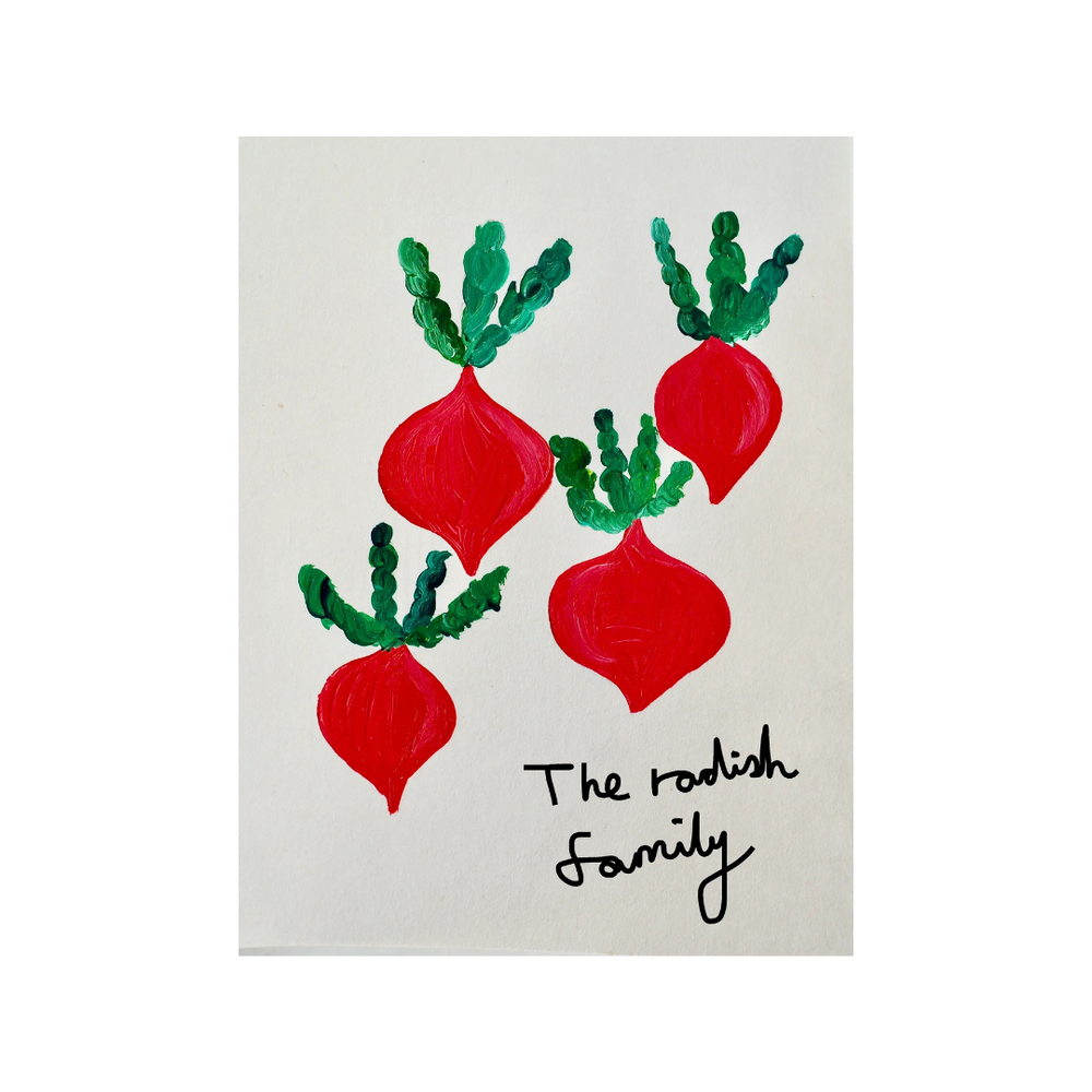 Giclee Print The Radish Family