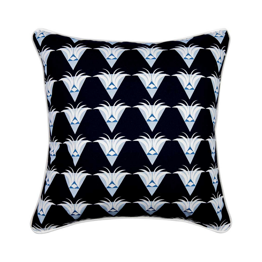 The Nightingale Cushion - Dark Blue