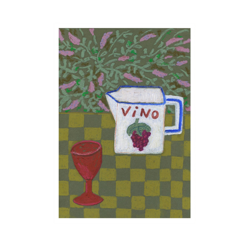 Vino by the Buddleia Print