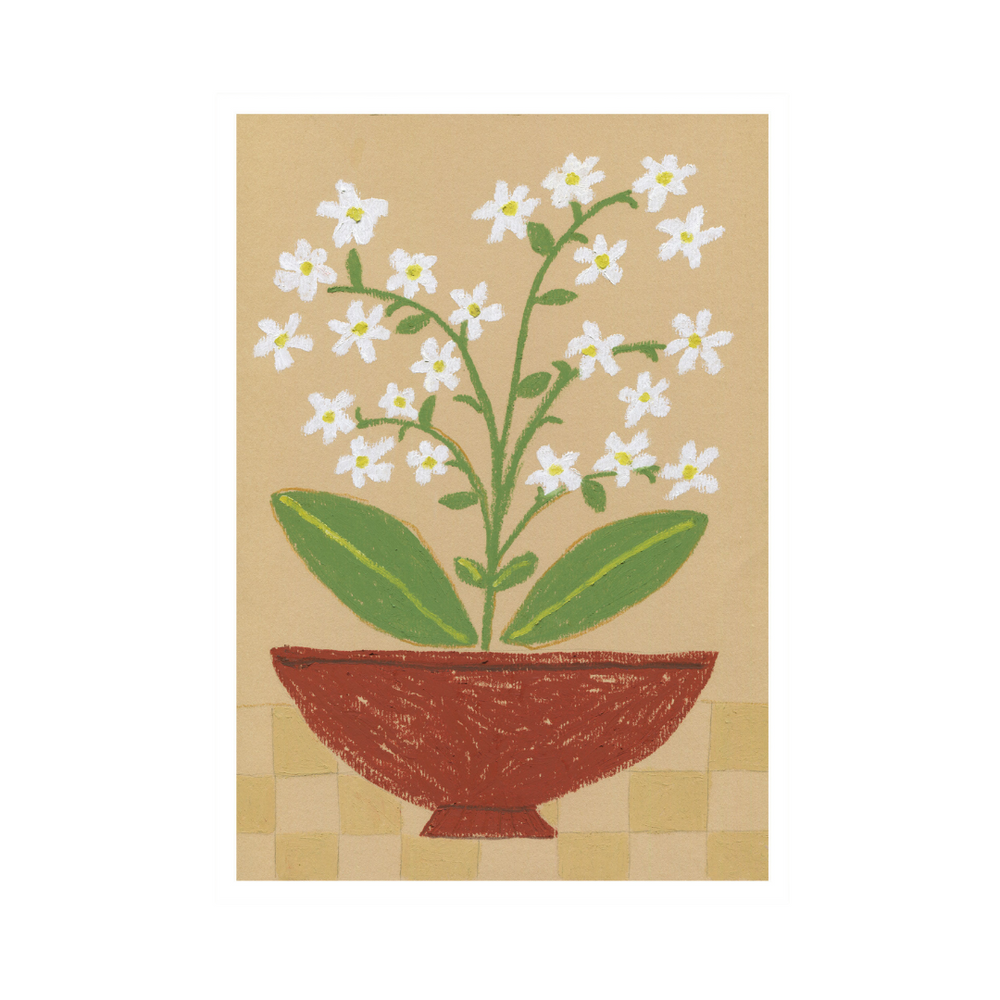 White Flowers Print