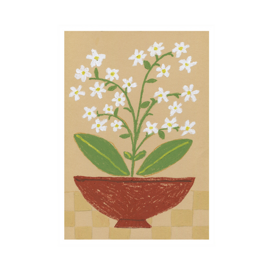 White Flowers Print