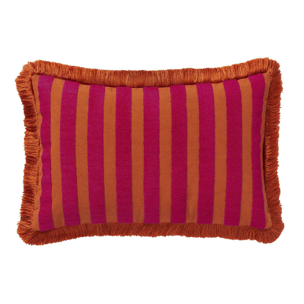 Cushion Jackie Rust & Fuchsia