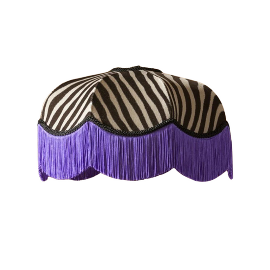 The Purple Zebra Lampshade