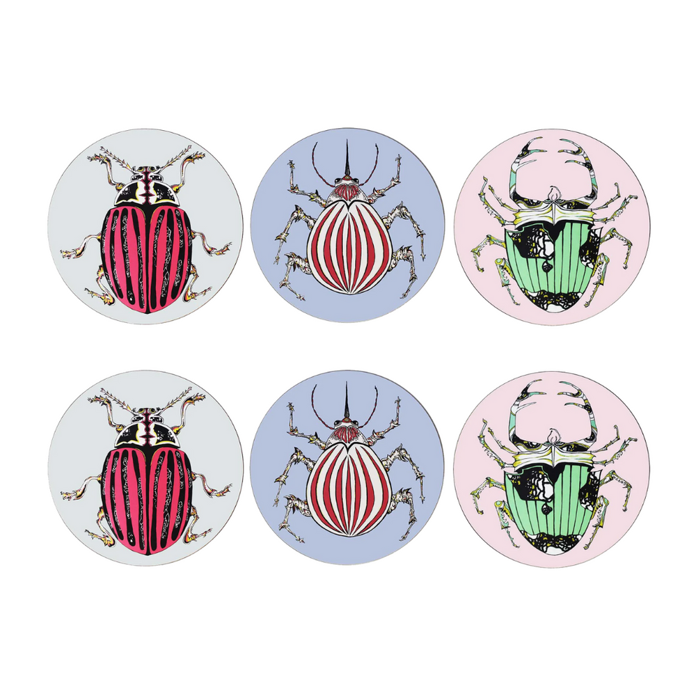 Set of 6 Beetle Placemats