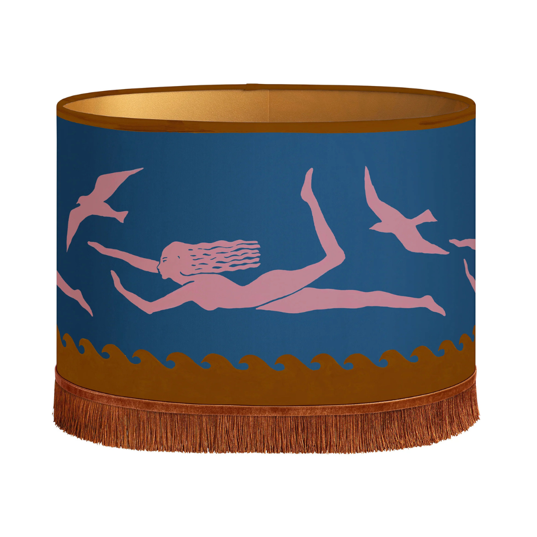 Palais x Hôtel Magique Lampshade Thalassa Dark Blue & Pink