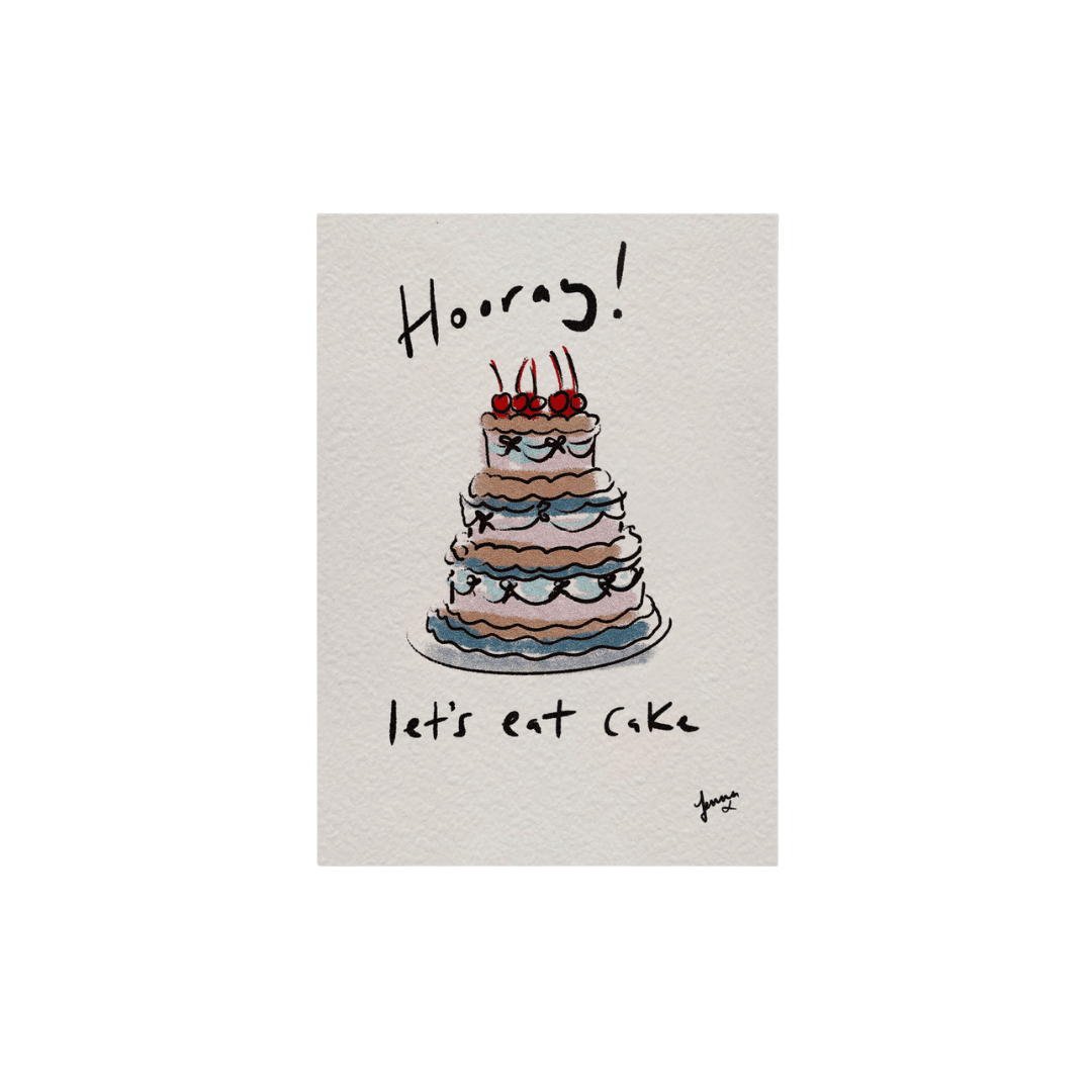 Eat Cake Greeting Card