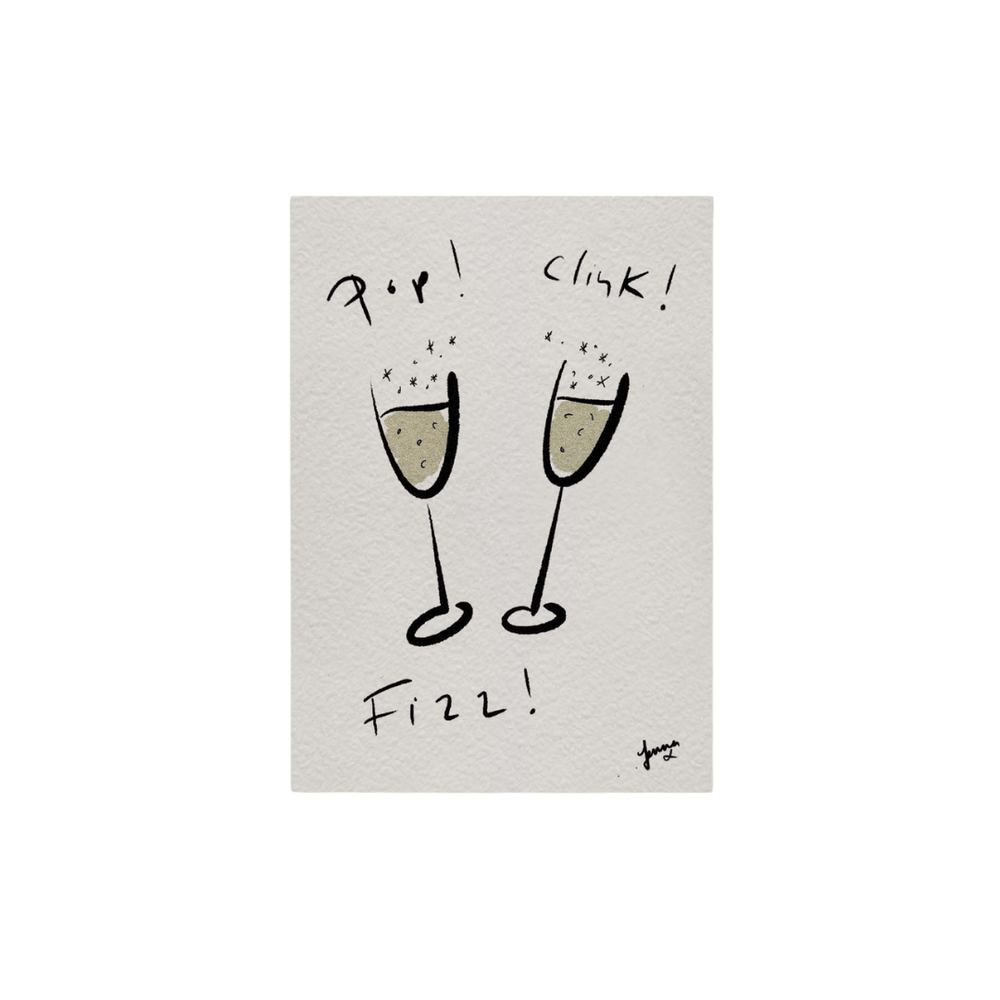 Pop Clink Fizz Greeting Card