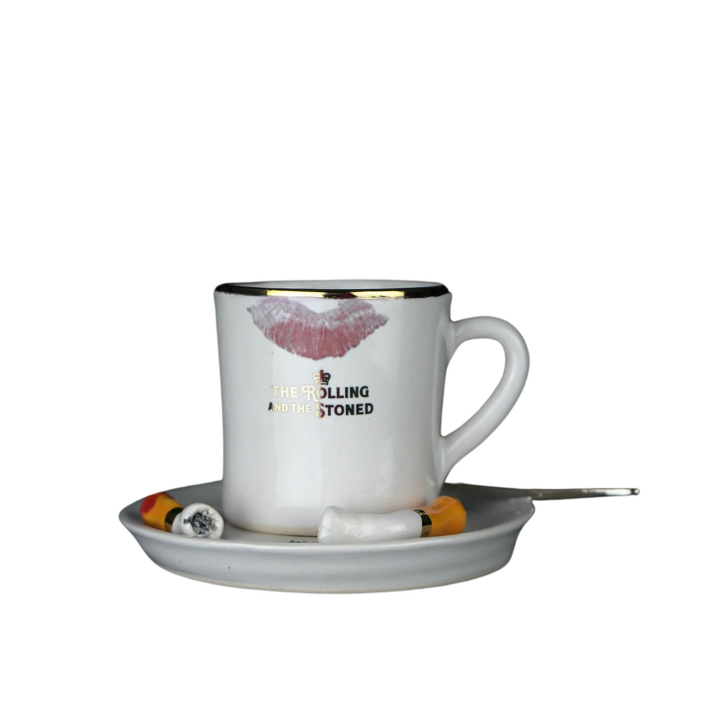 Silver Spoon Kiss Espresso Cup & Saucer