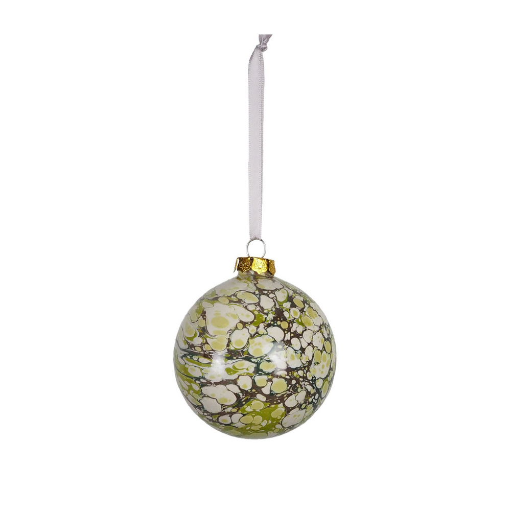 Large Moss Marbled Bauble