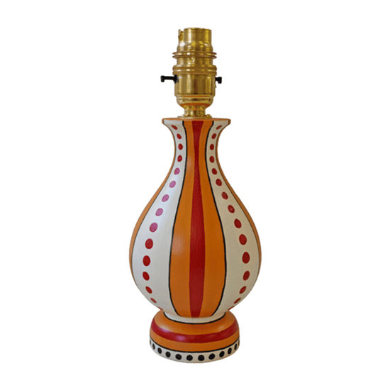 Carousel Vase Lamp - Yellow