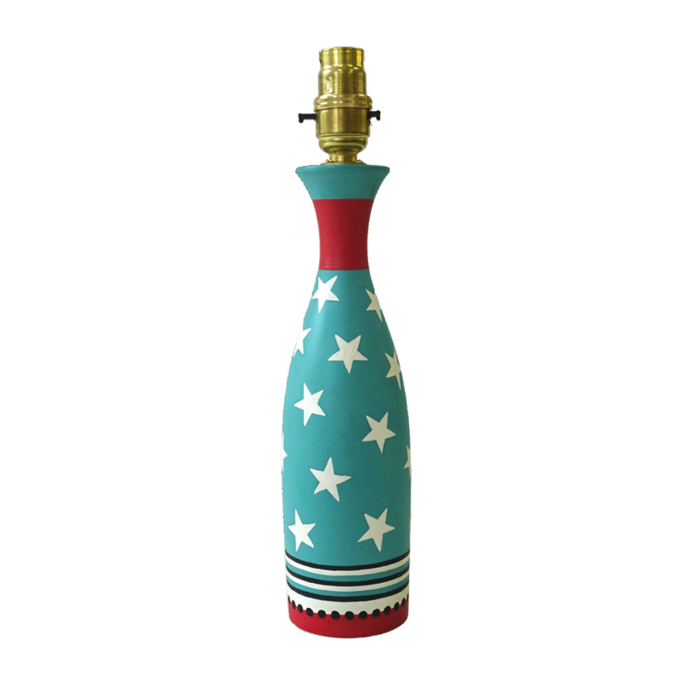 Clouds & Stars Carafe Lamp - Blue Red