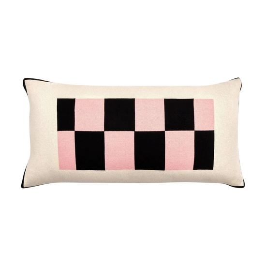 Liquorice Bolster Cushion - Soft Pink