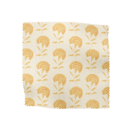 Marigold Linen Fabric - Indian Sunrise