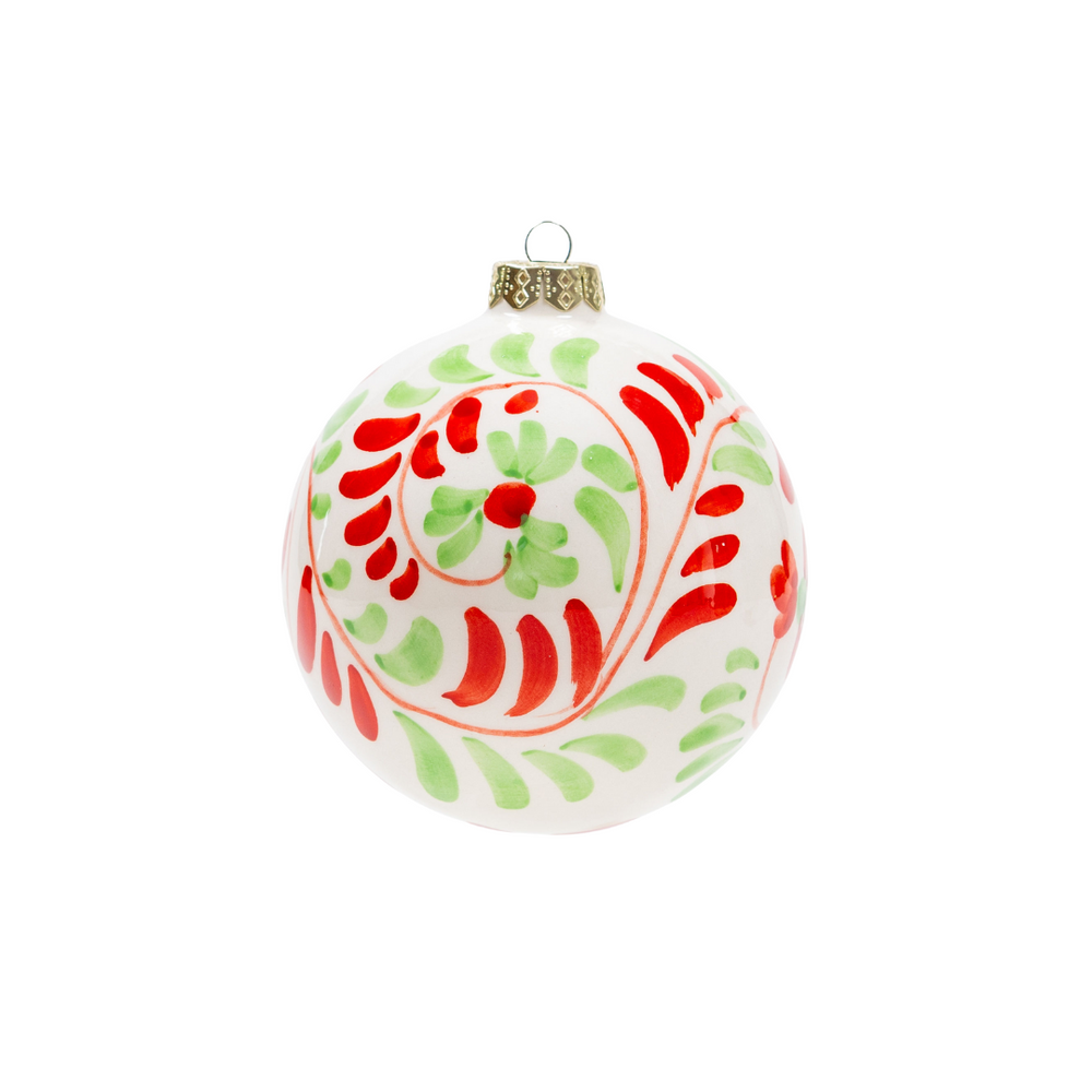 Hand-Painted Christmas Bauble - Festive Ornament