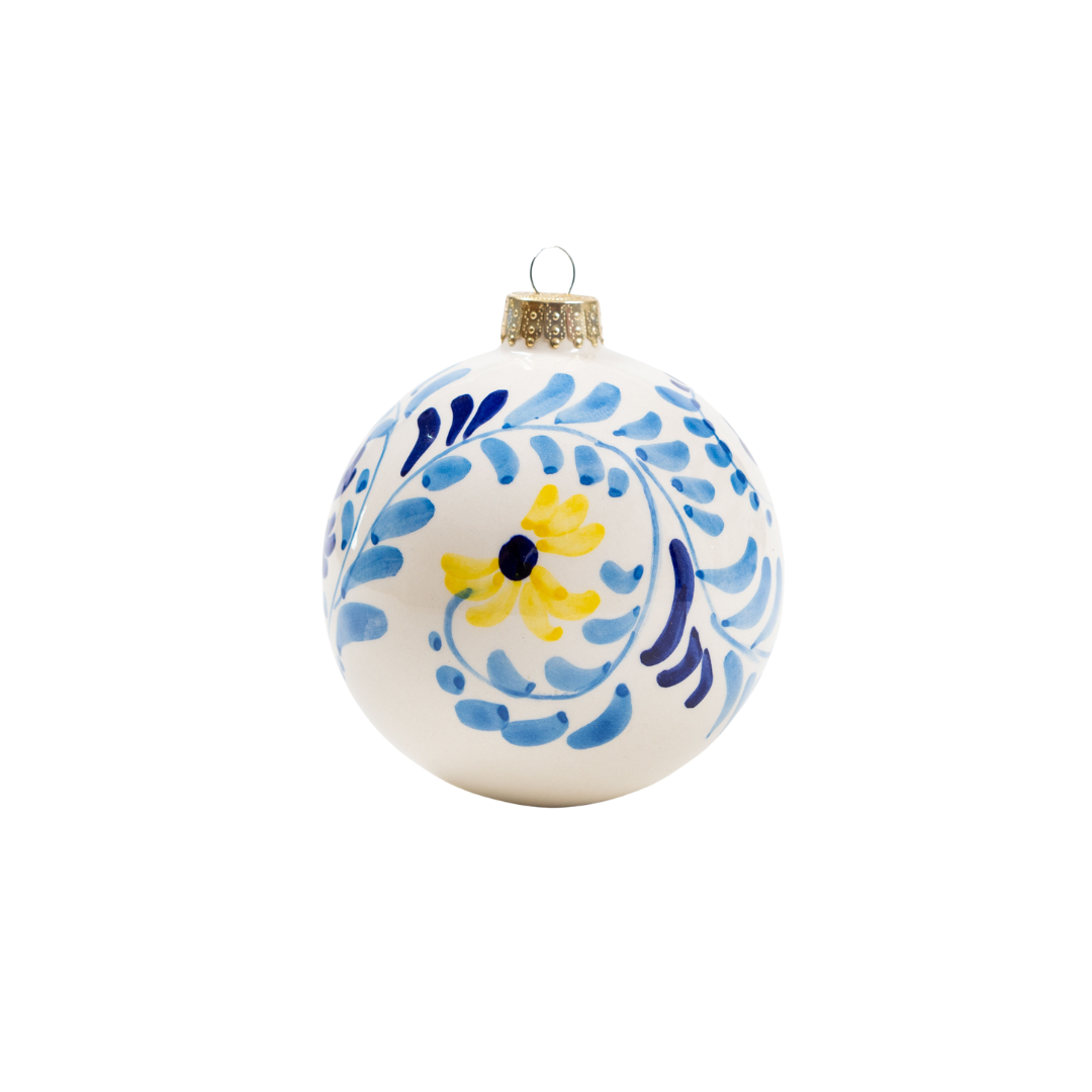 Hand-Painted Christmas Bauble - Festive Ornament