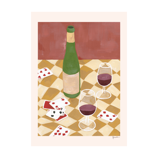 Cards & Cab Sav Print