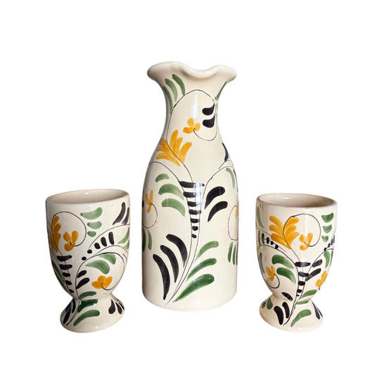 The Vines Carafe and Footed Cup Holiday Set