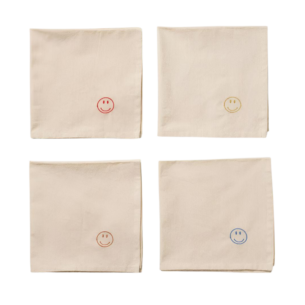 Napkin 4 pcs - Happy