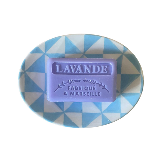 Diamond Soap Dish, Blue