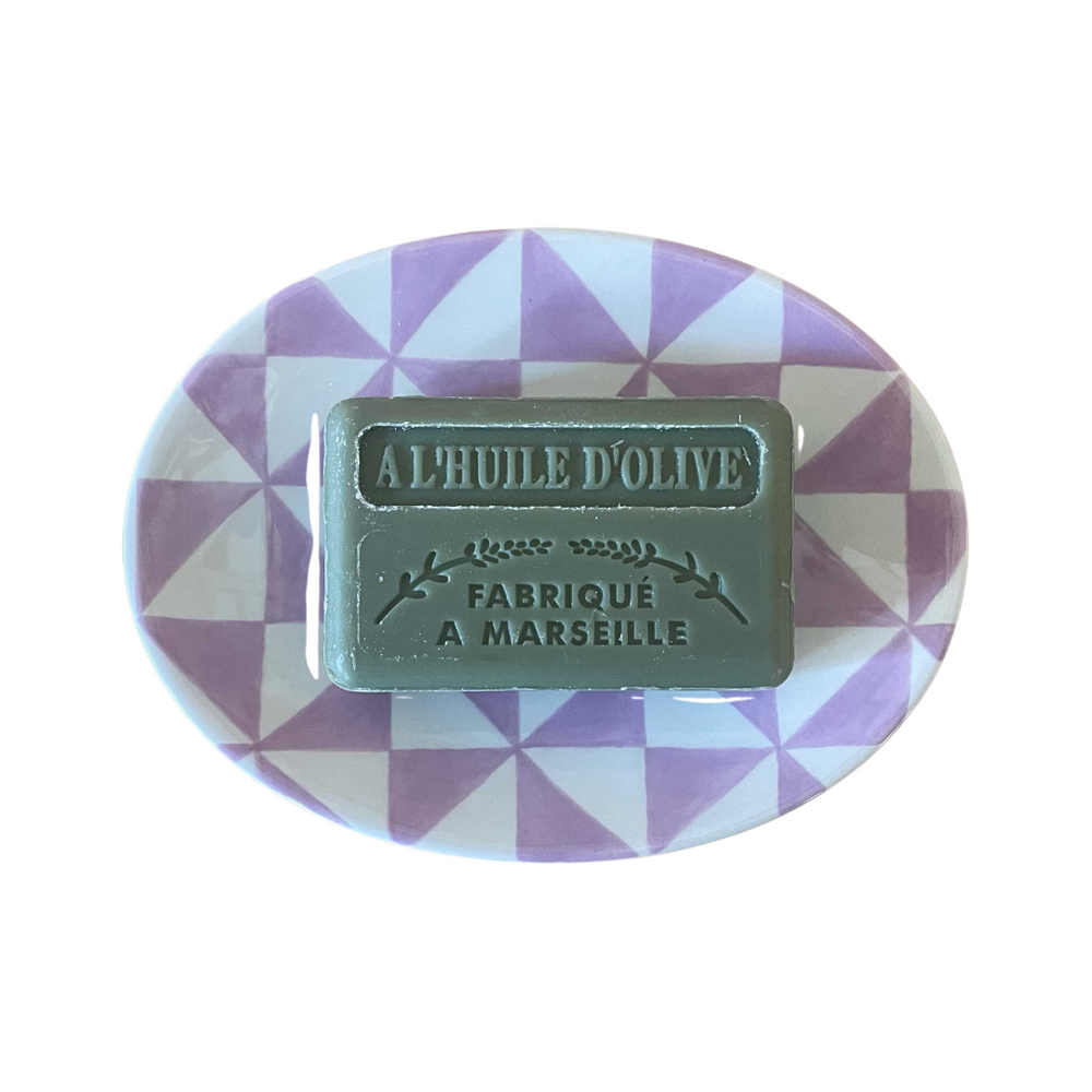 Diamond Soap Dish, Lilac