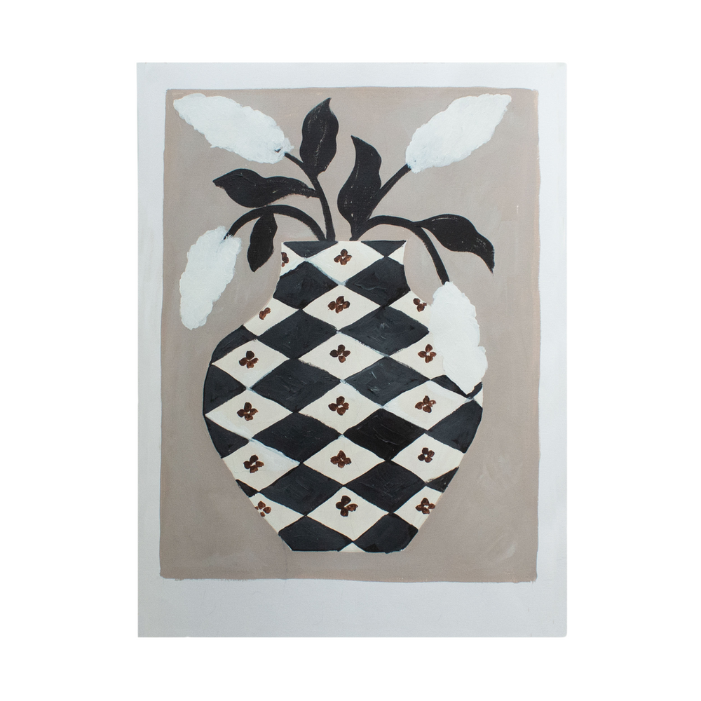 Chequered Vase, Giclée Print