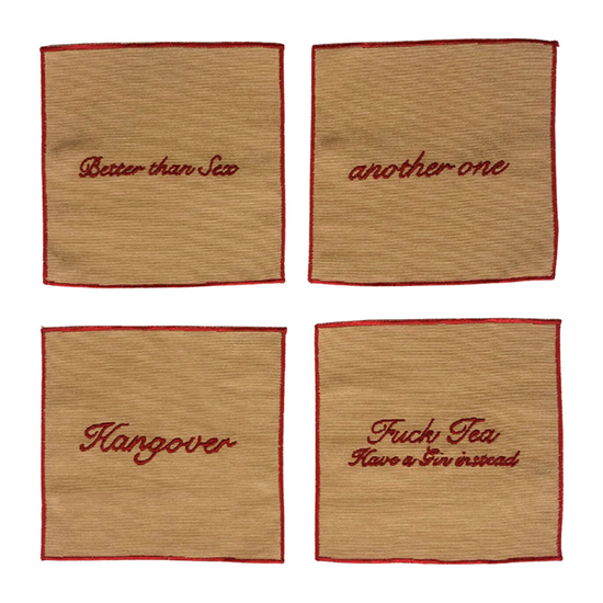 Set of 4 Cocktail Napkins