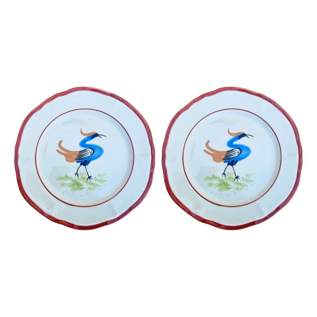 The Barn Hand-Painted Ceramic Salad Plate - Set of 2