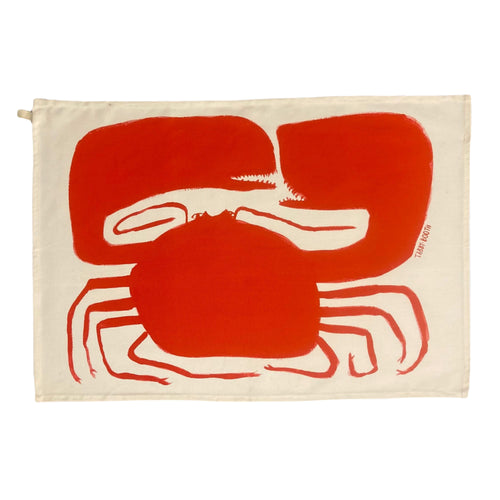 Tabby Booth Cotton Crab Tea Towel