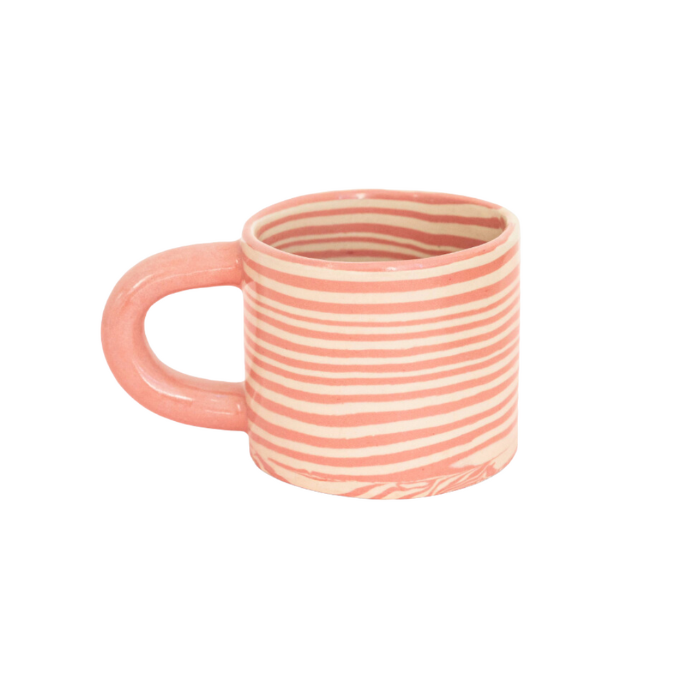 Pink Striped Mug