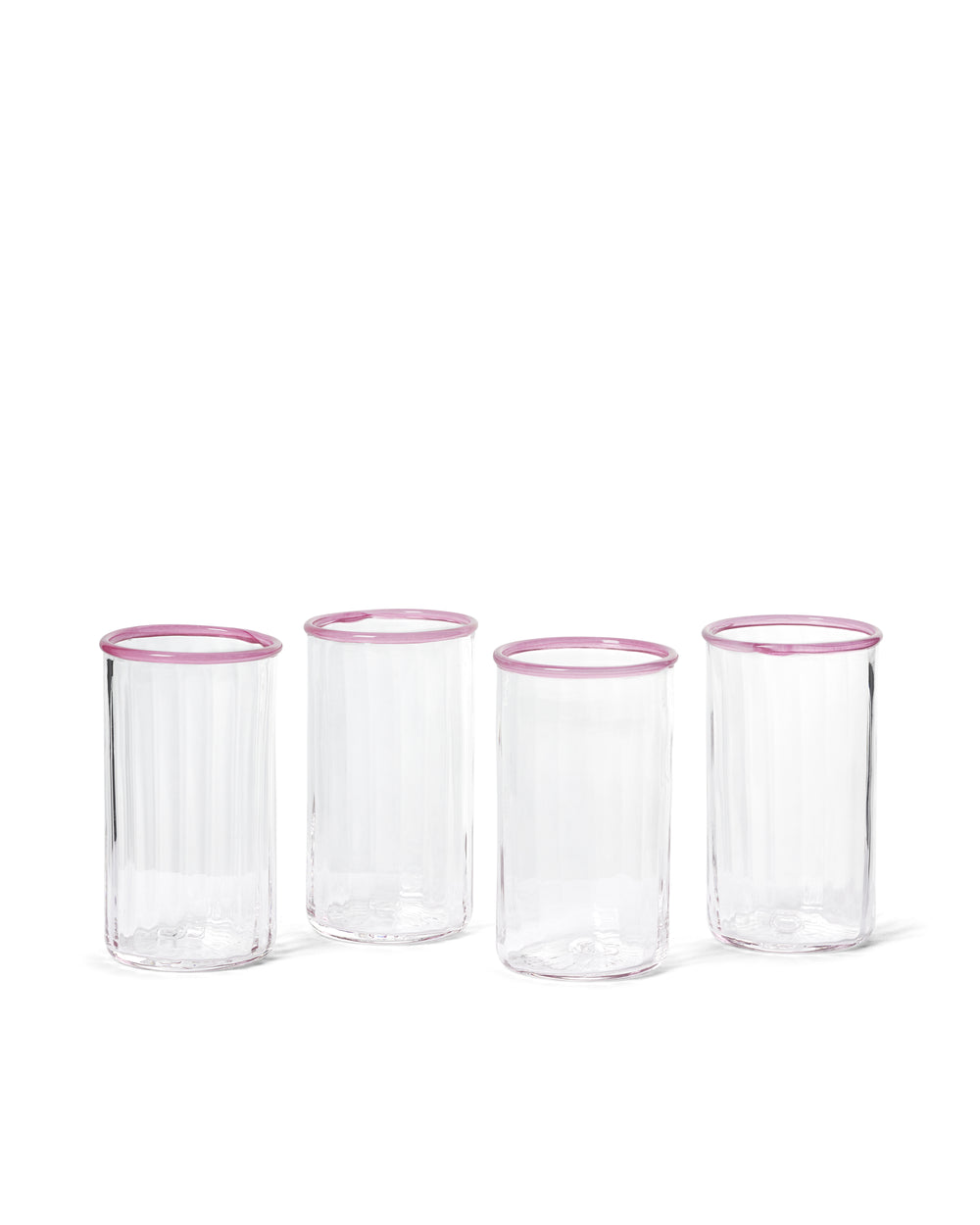 Peter Glass Pink Large - Set of Four