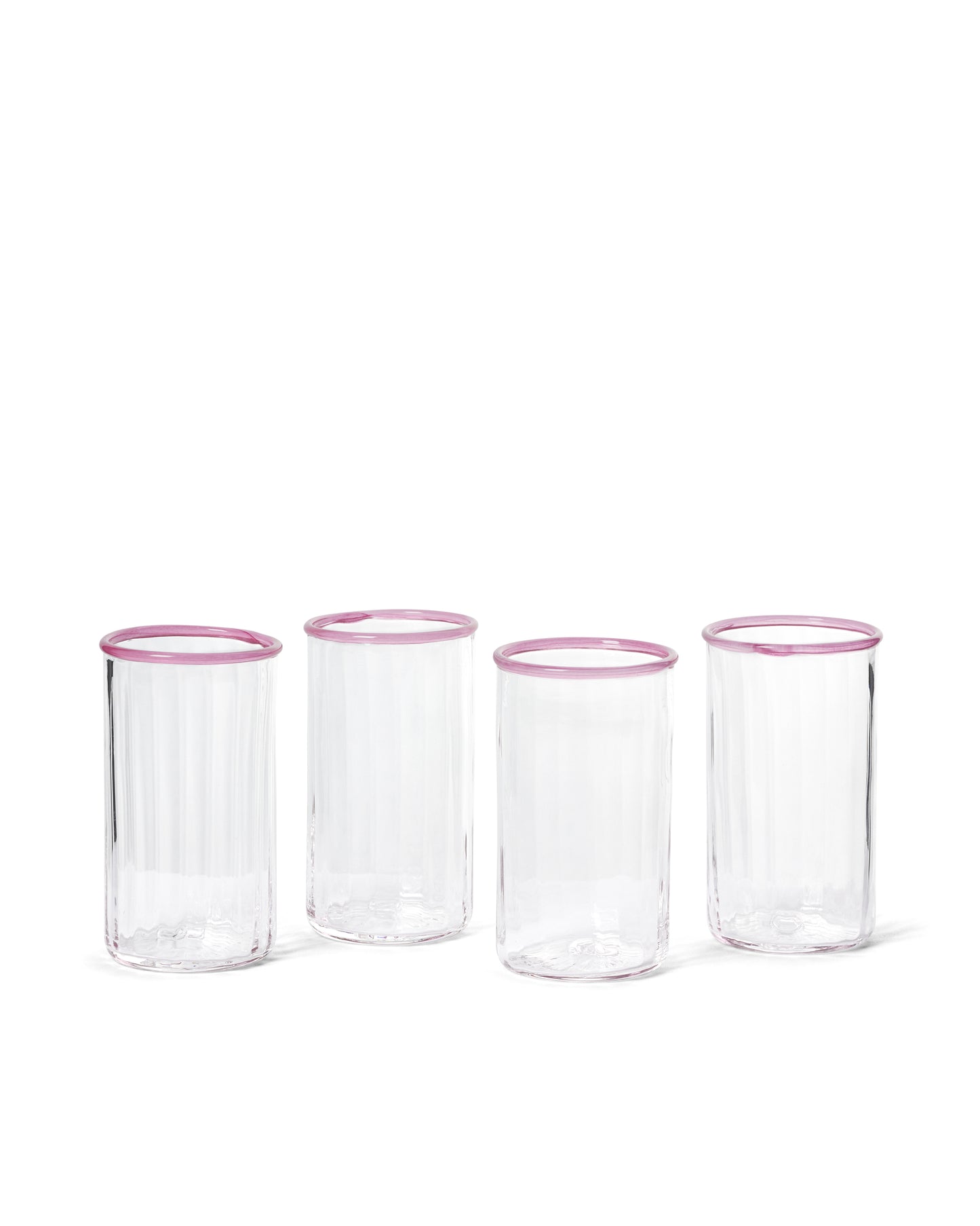 Peter Glass Pink Large - Set of Four