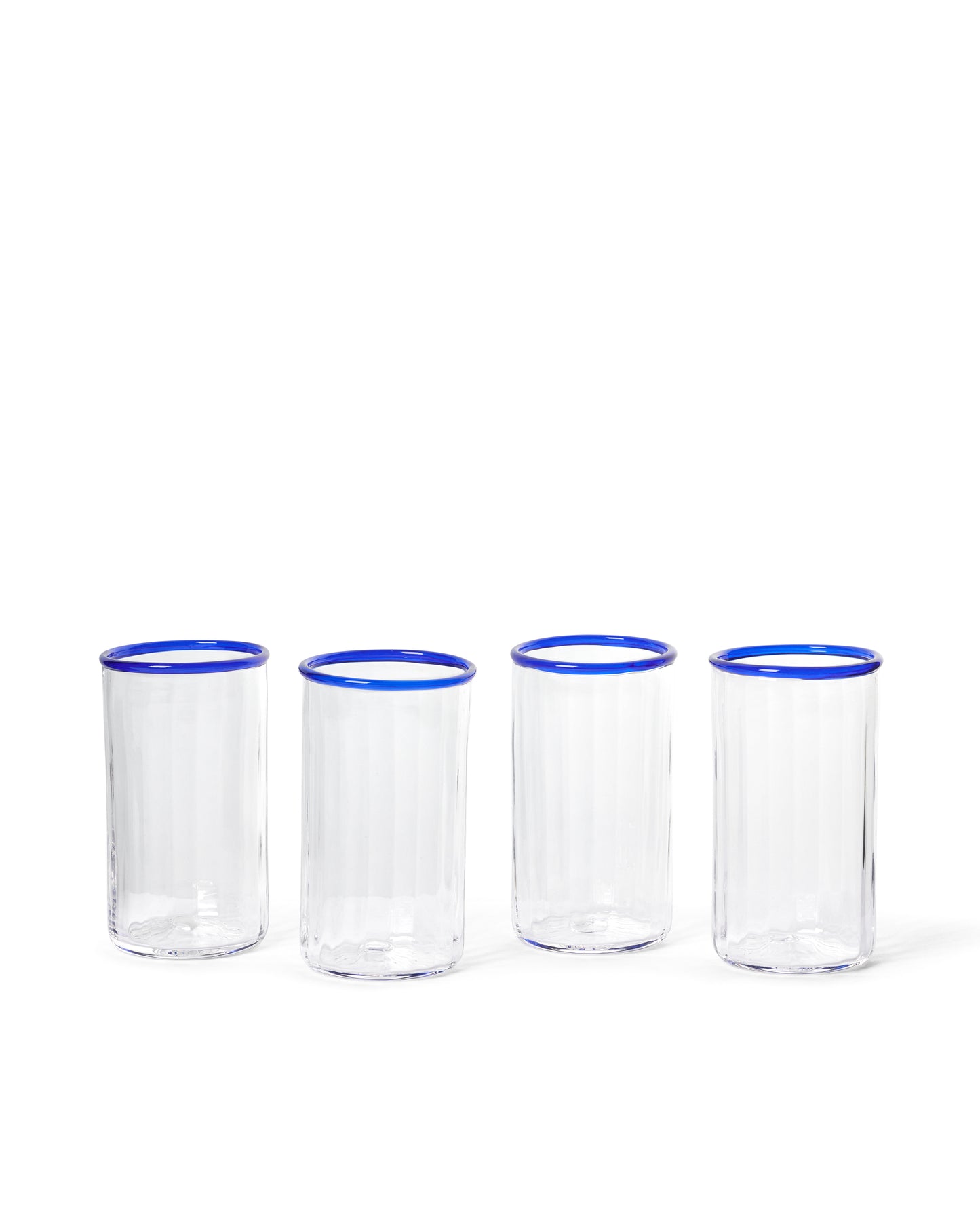 Peter Glass Blue Large - Set of Four