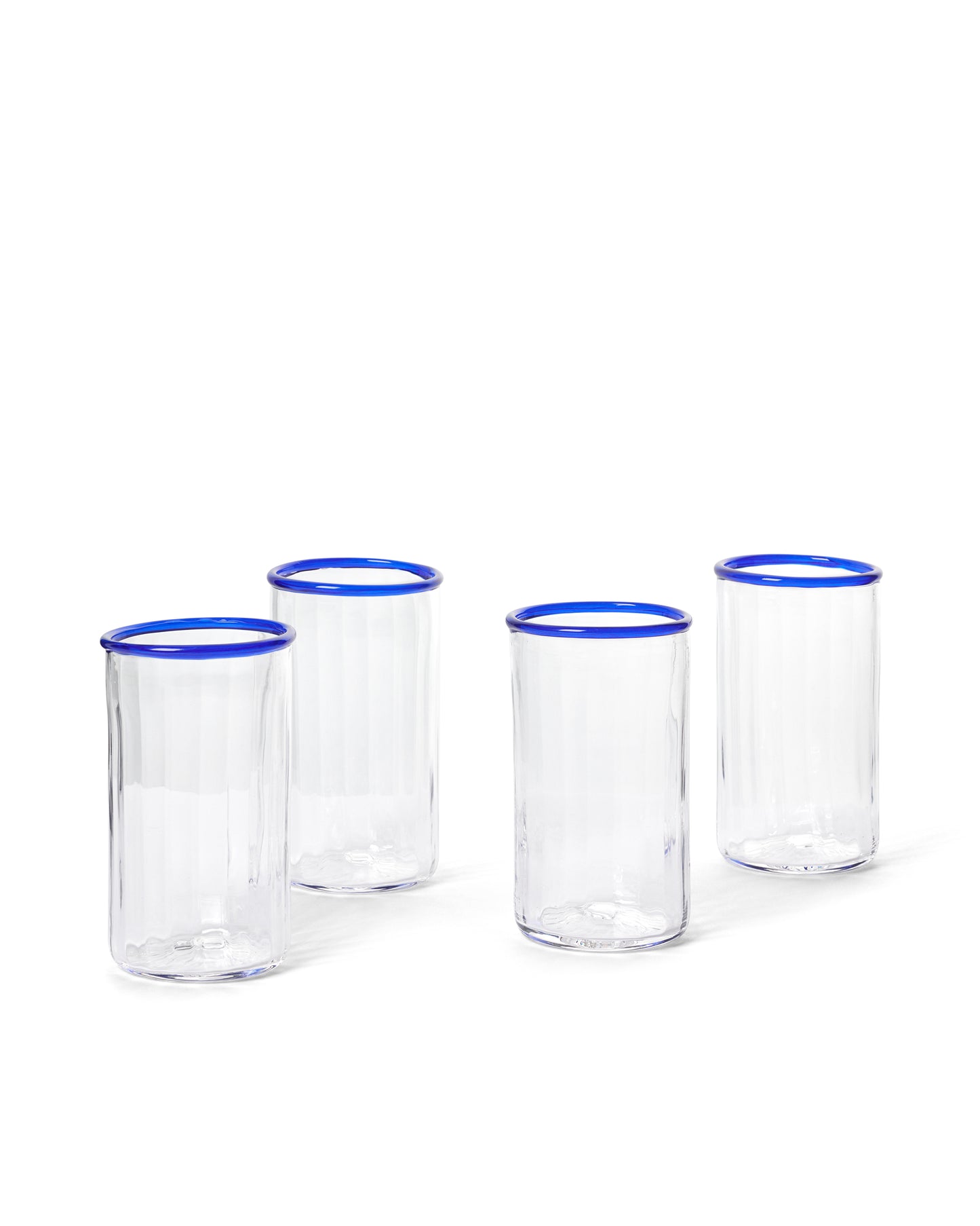 Peter Glass Blue Large - Set of Four