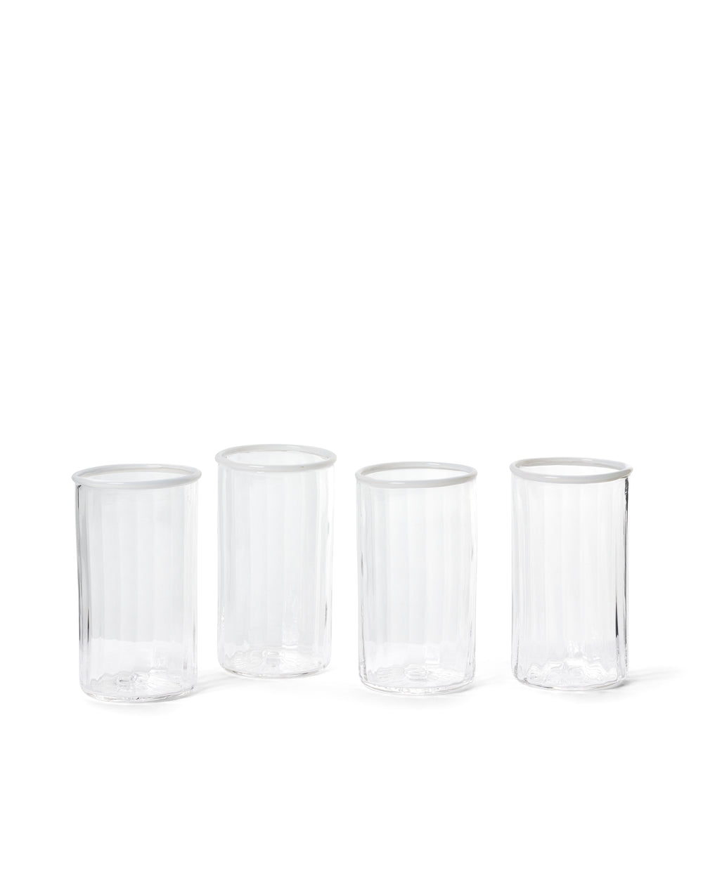 Peter Glass White Large - Set of Four