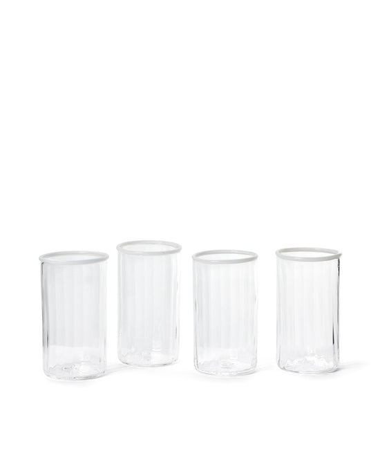 Peter Glass White Large - Set of Four