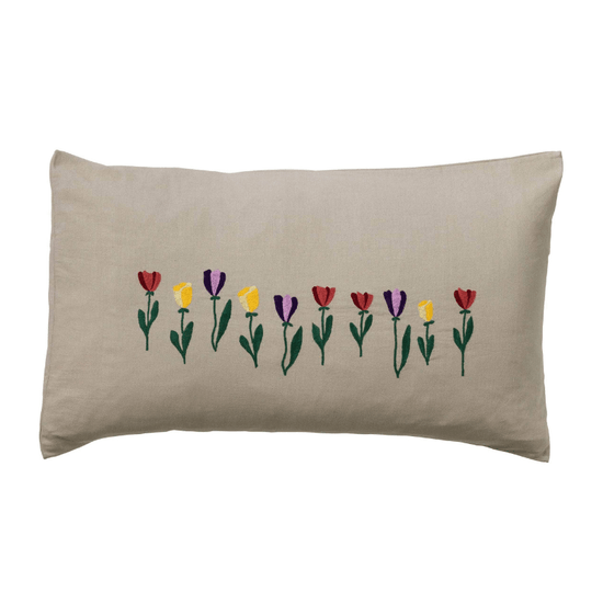 Pillowcase - Beige Tulip