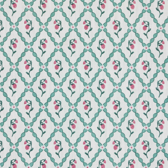 Wild Strawberry Trellis Fabric