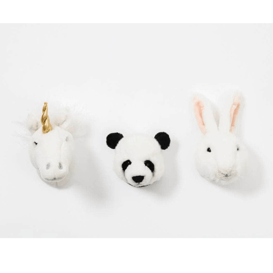 Box of Mini Animal Wall Mounted Plush Heads