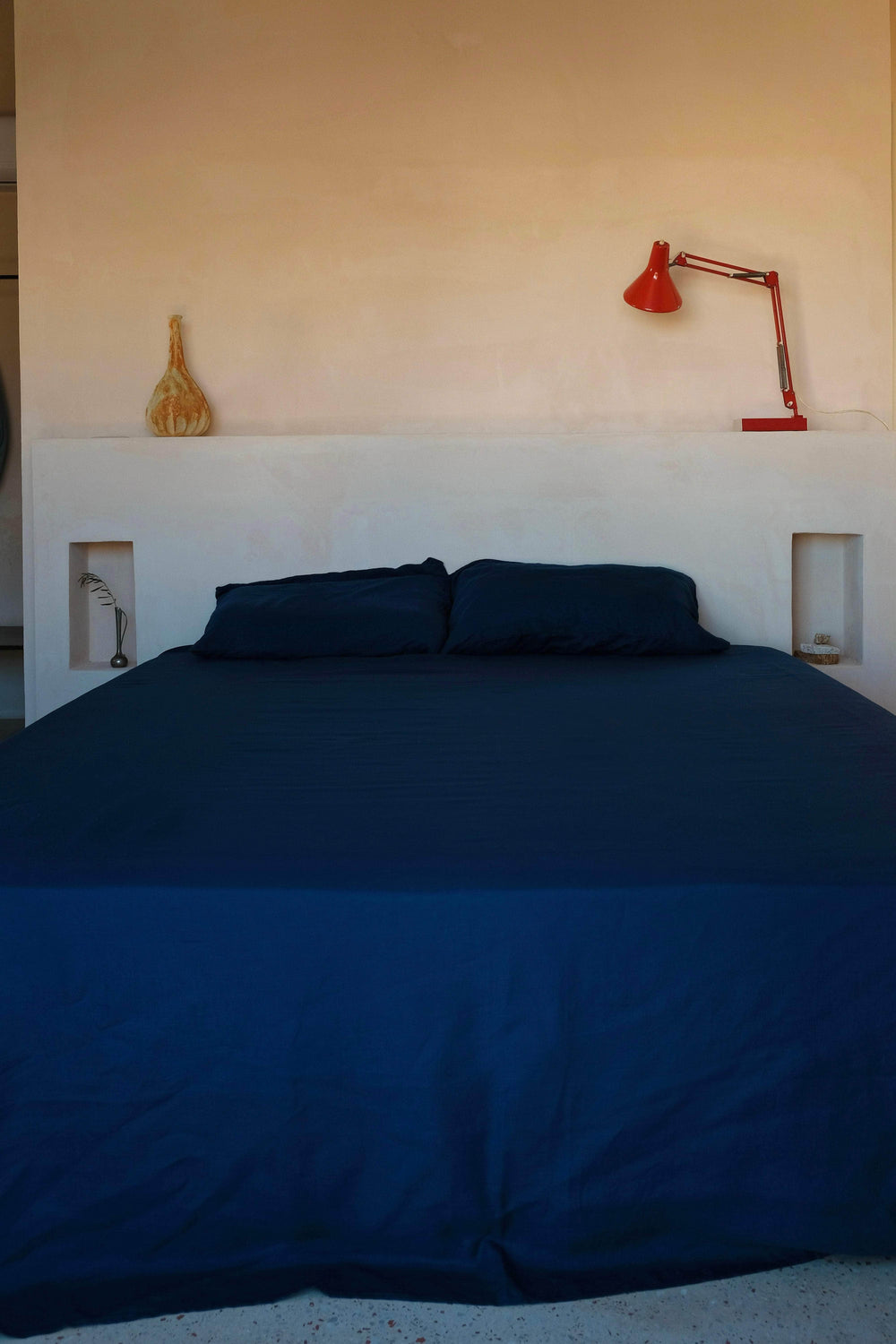 Hemp Flat Sheet Midnight Blue