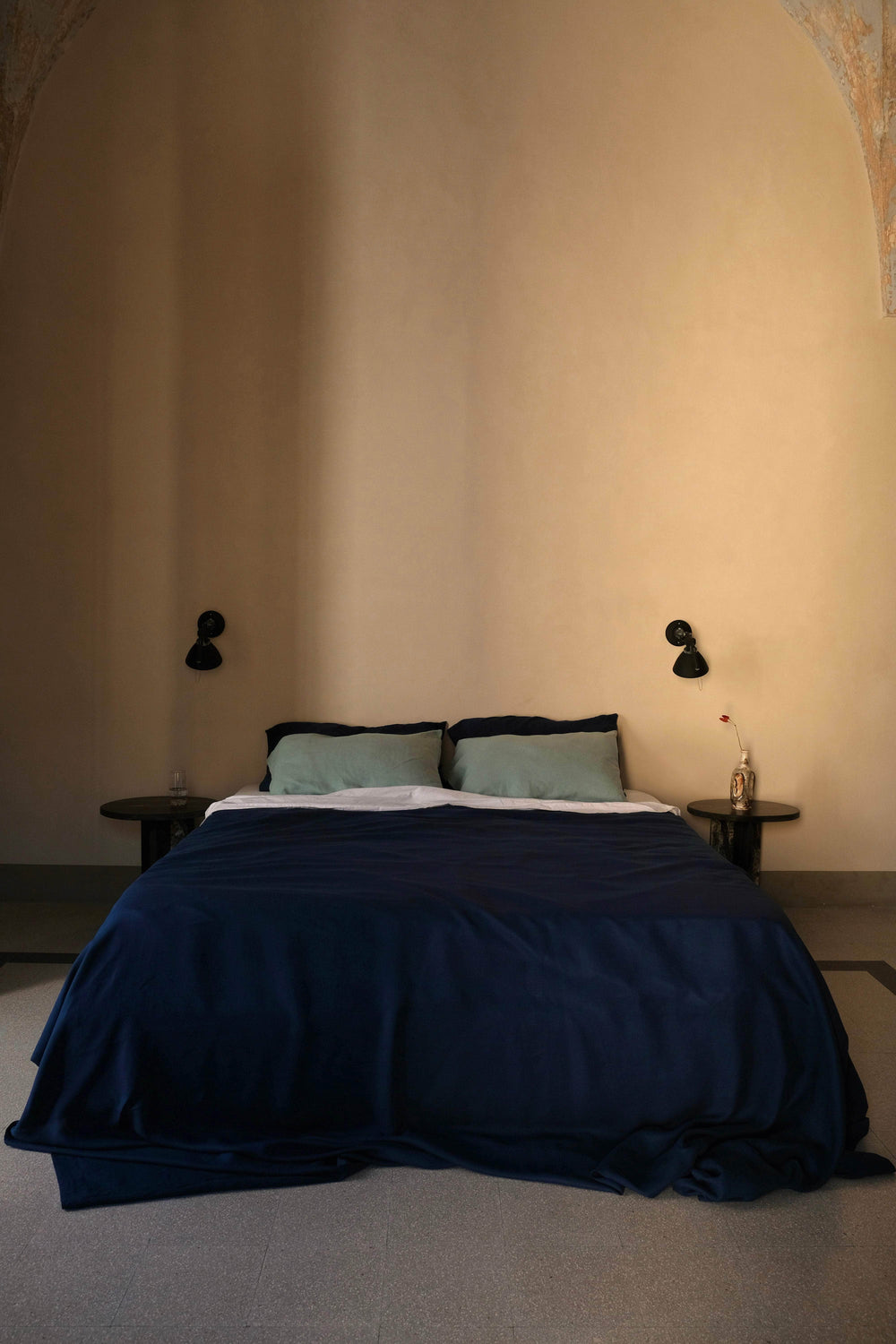 Hemp Duvet Cover Midnight Blue