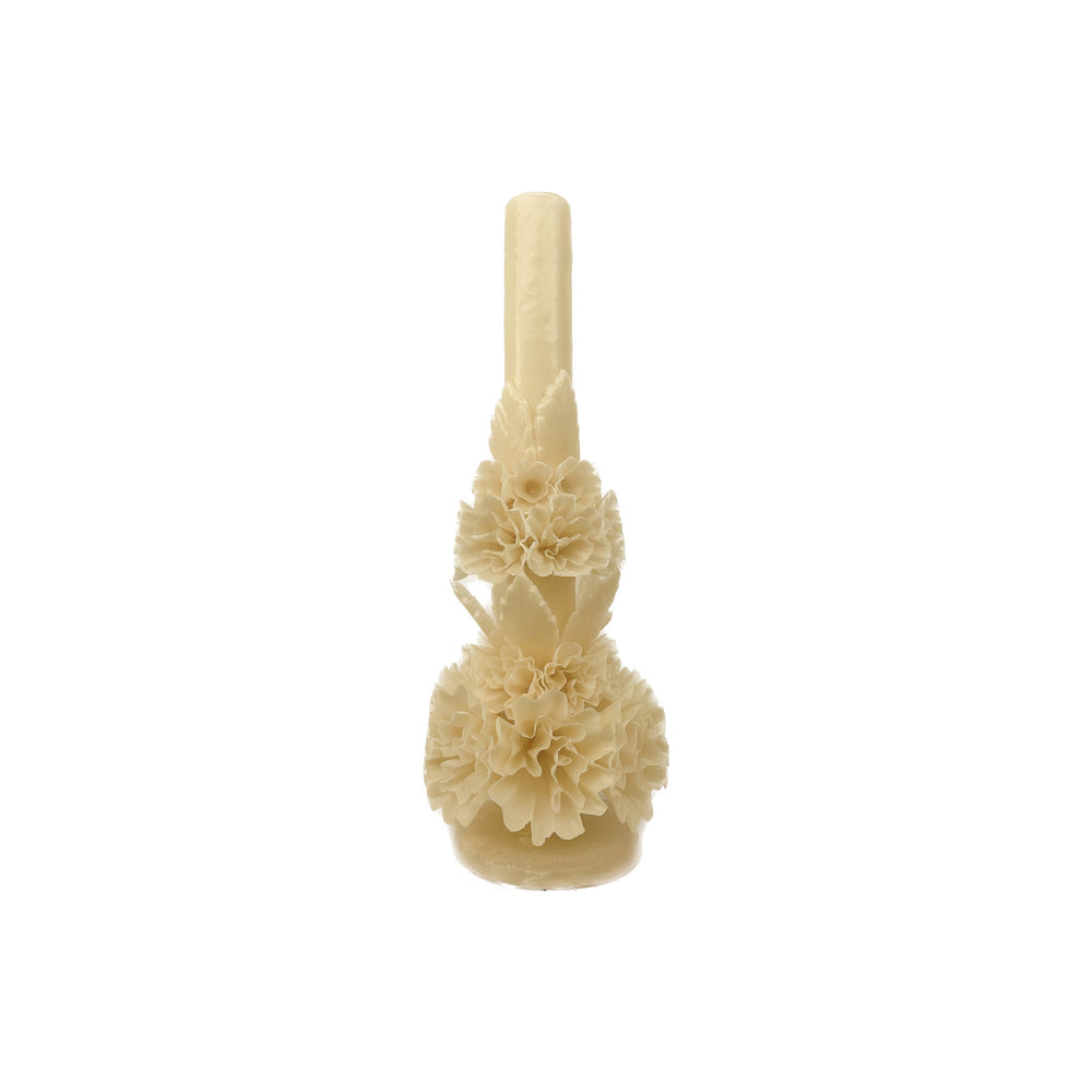 Statement Handpoured Floral Beeswax Candle