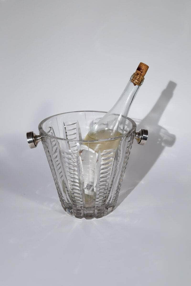 Vintage Cut Glass Ice Bucket