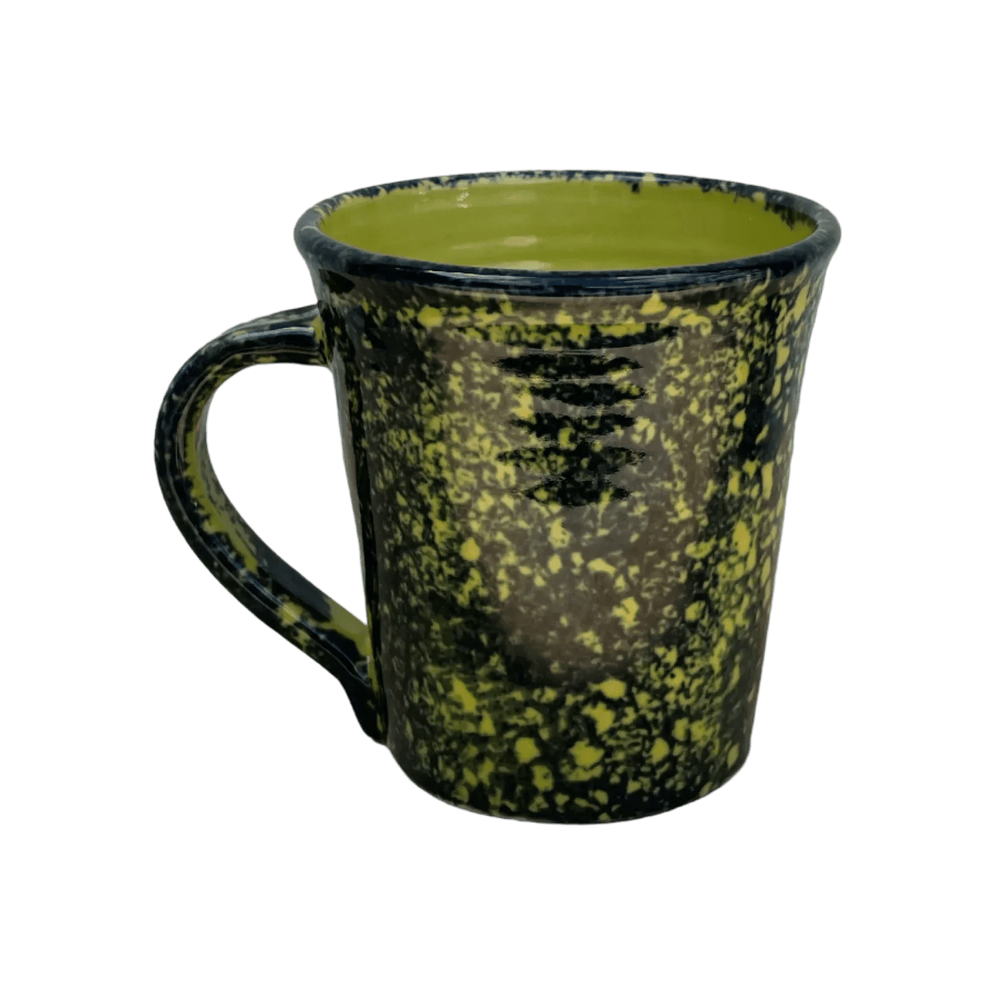 Cobalt Sponged Mug - Lime