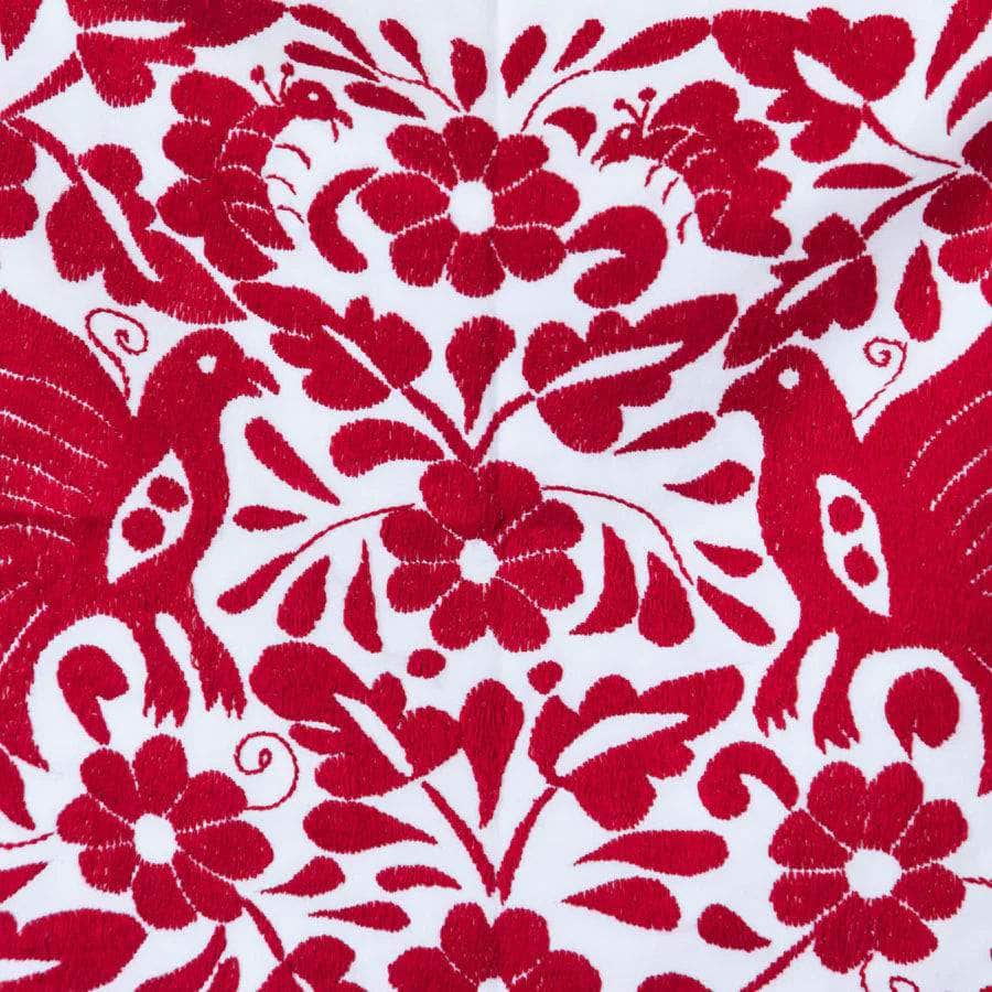 Embroidered Tablecloth - Red