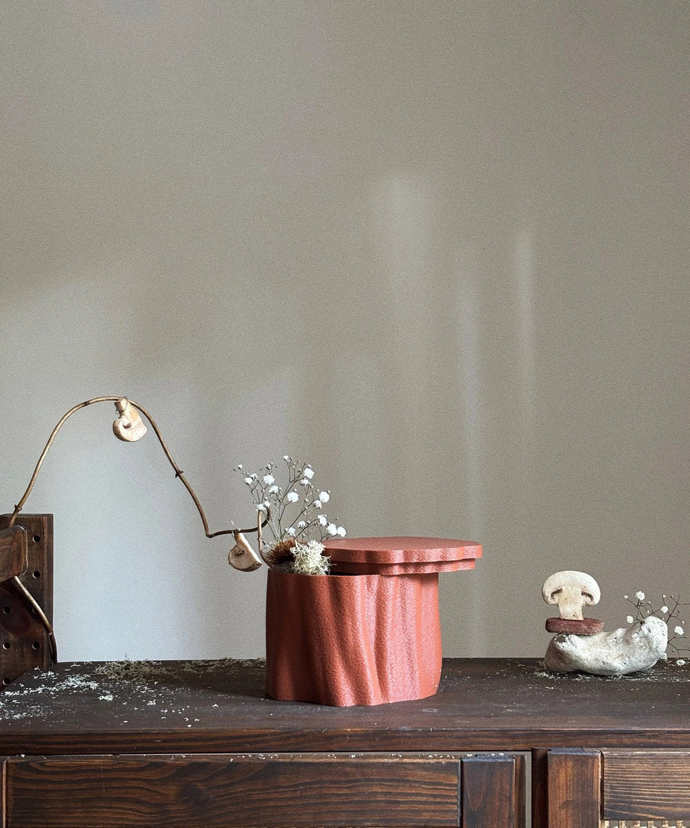 Ruut | Storage Pot 01 | Burnt Ochre