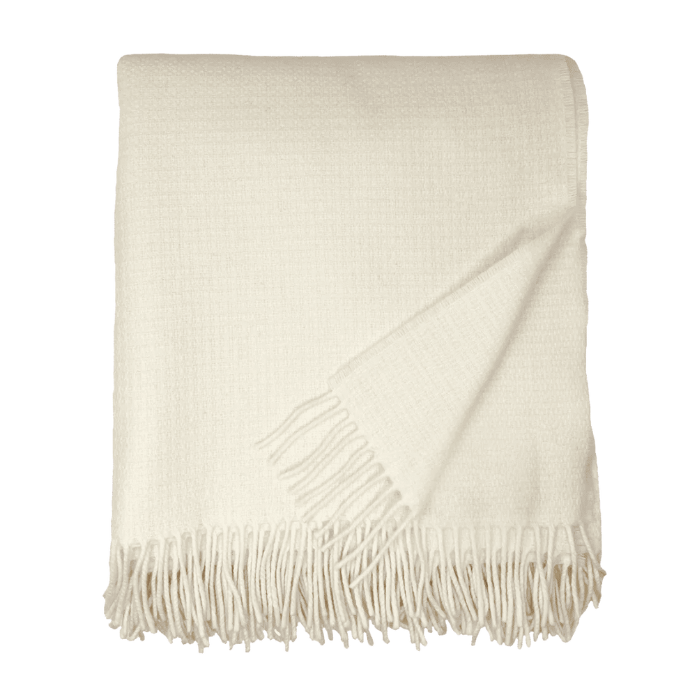 Ivory Merino Throw - XL