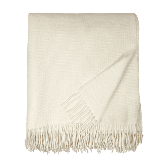 Ivory Merino Throw - XL