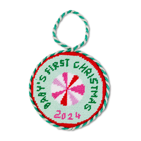 Needlepoint Ornament - Baby's 1st