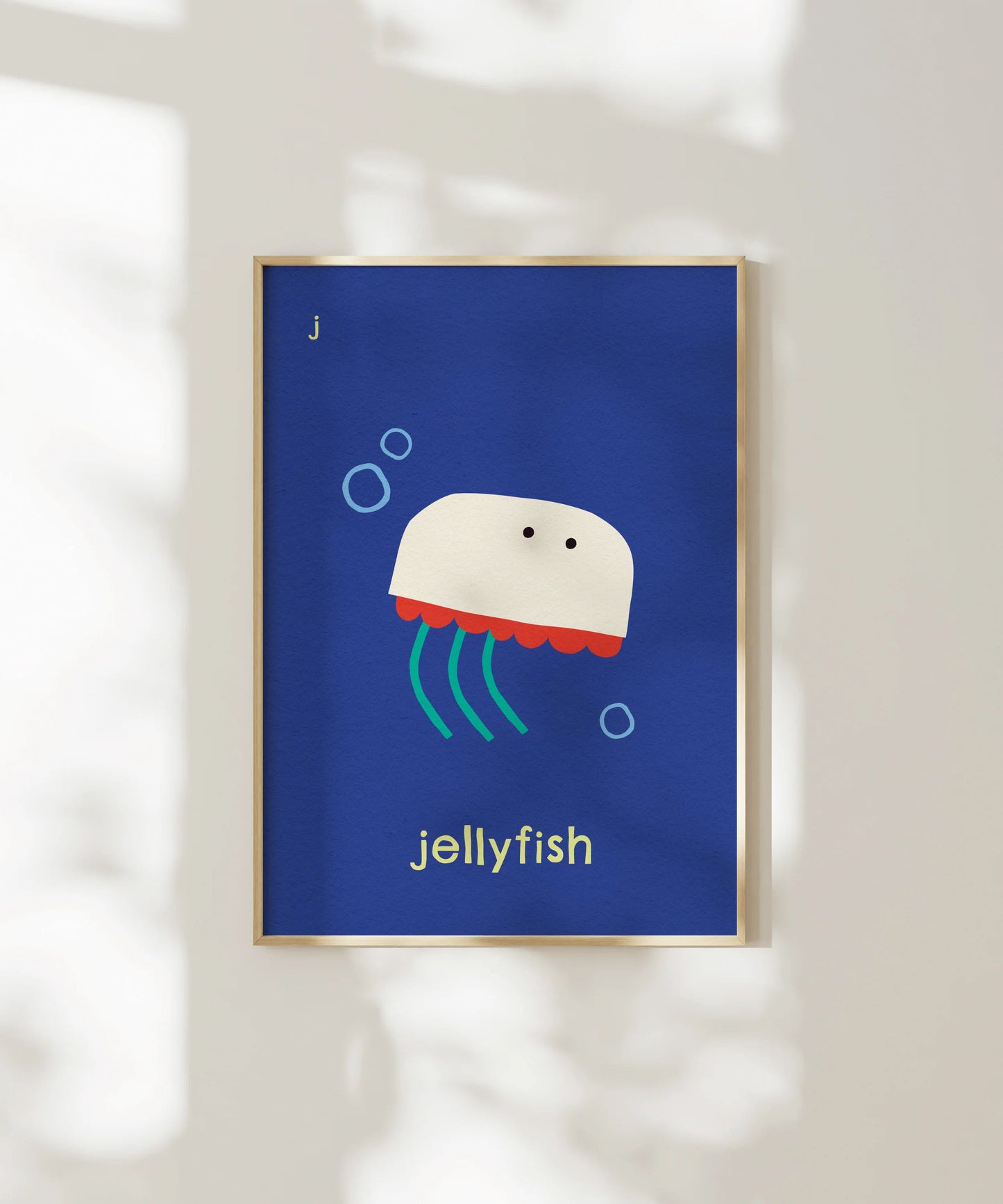 J for Jellyfish Print