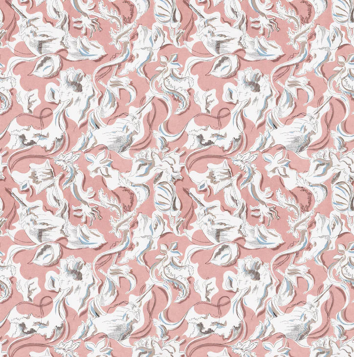 Dali's Mermaid - Blush - Wallpaper